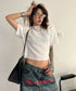 Puff Sleeve Ripple-Fabric Top